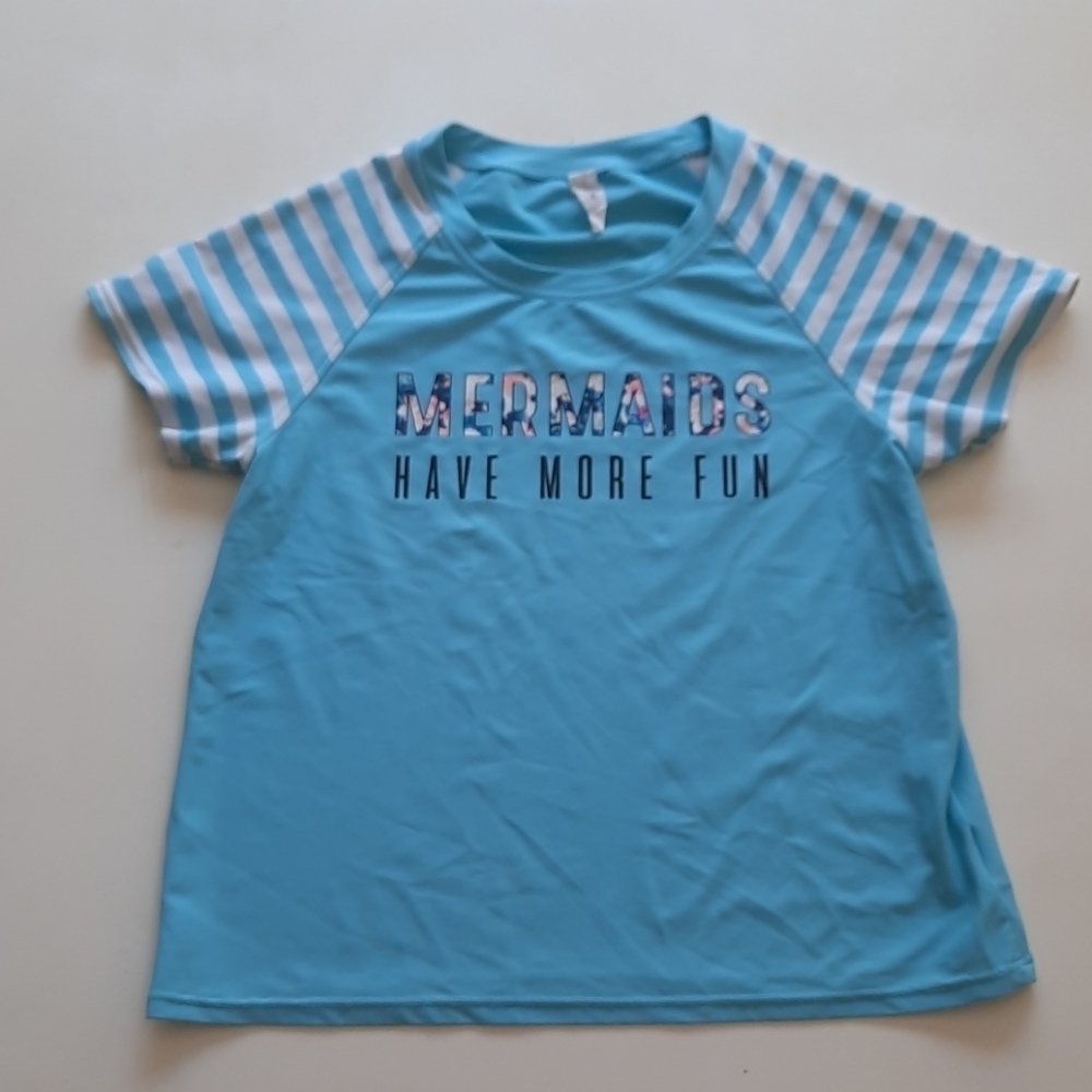 Ideology XL Mermaid short sleeve swim rashguard